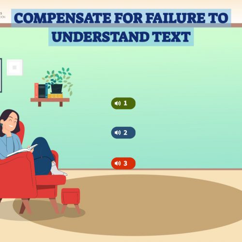 Compensate for failure to understand text (Post)