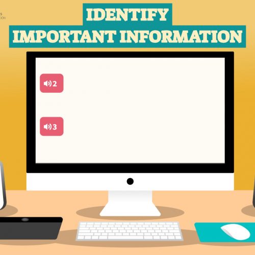 Identify important information (while)